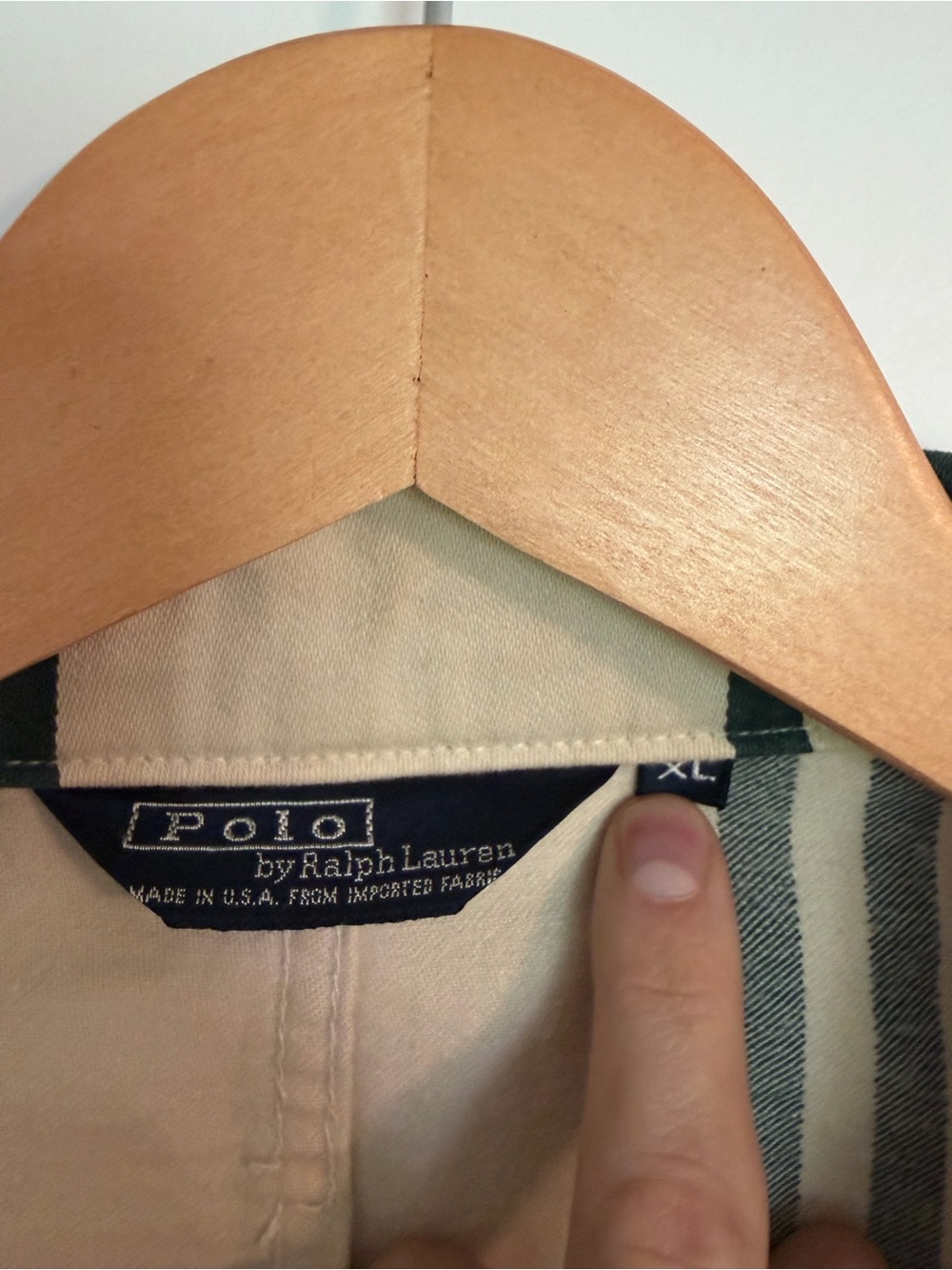 True vintage Polo Ralph Lauren, tennis blazer extra large 100% cotton made in US - Picture 3 of 10